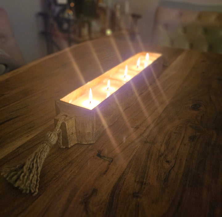 Mango Tray Dough Bowl Candle: Dutch Apple Crumble