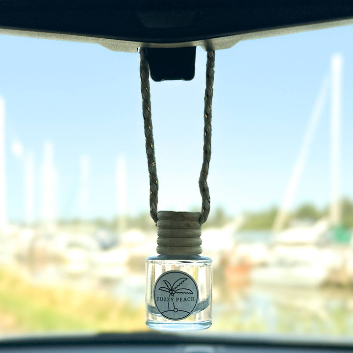 Car air freshener hanging from a car&