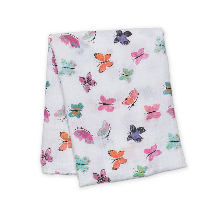 Muslin Swaddle Blanket –  Butterflies - Gift Smack Gift Company