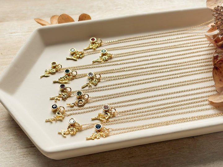 Birth Flower Necklace: August