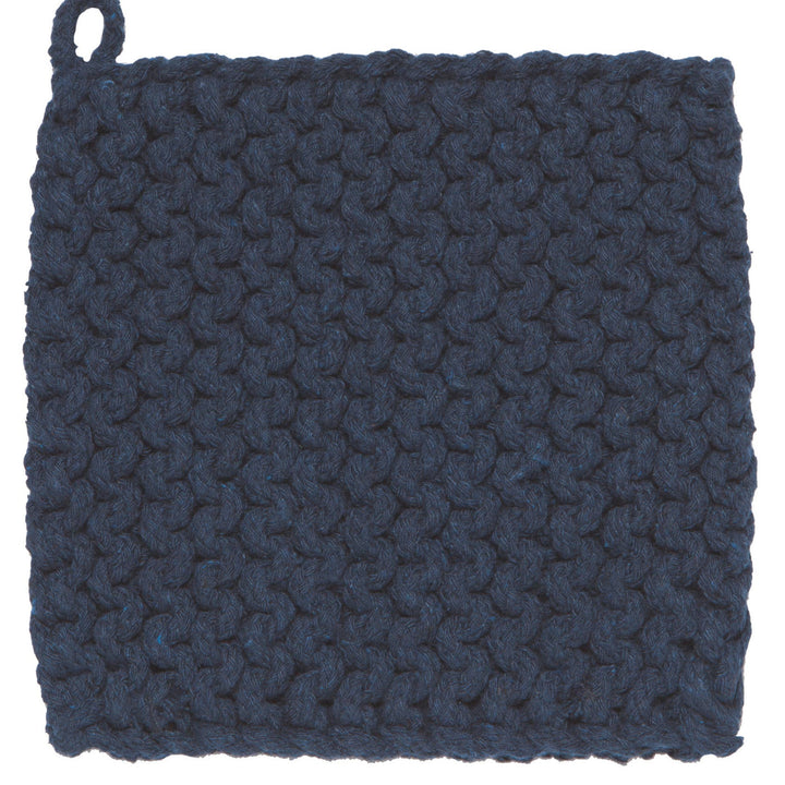 Midnight Blue Knit Potholder