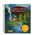 Canadian-themed Cabin Fever Word Search puzzle by Gift Smack Gift Company featuring smoky and sweet imagery.