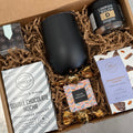 Custom "You're Awesome" tumbler gift box from Gift Smack Gift Company, featuring a stylish box with a personalized tumbler inside.