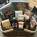 Luxurious outdoors gift basket by Gift Smack Gift Company, featuring a variety of outdoor-themed gifts in a stylish box.