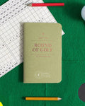 Letterfolk Round of Golf Passport book featuring outdoor golf-themed pages and illustrations in a compact, portable design.
