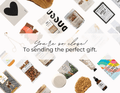 Build a gift set from Gift Smack Gift Company with colorful packaging on a pink background.