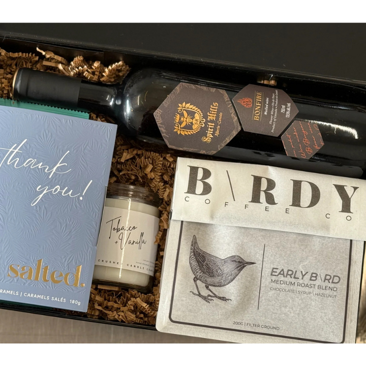 Wine, Coffee & Thanks Gift Box