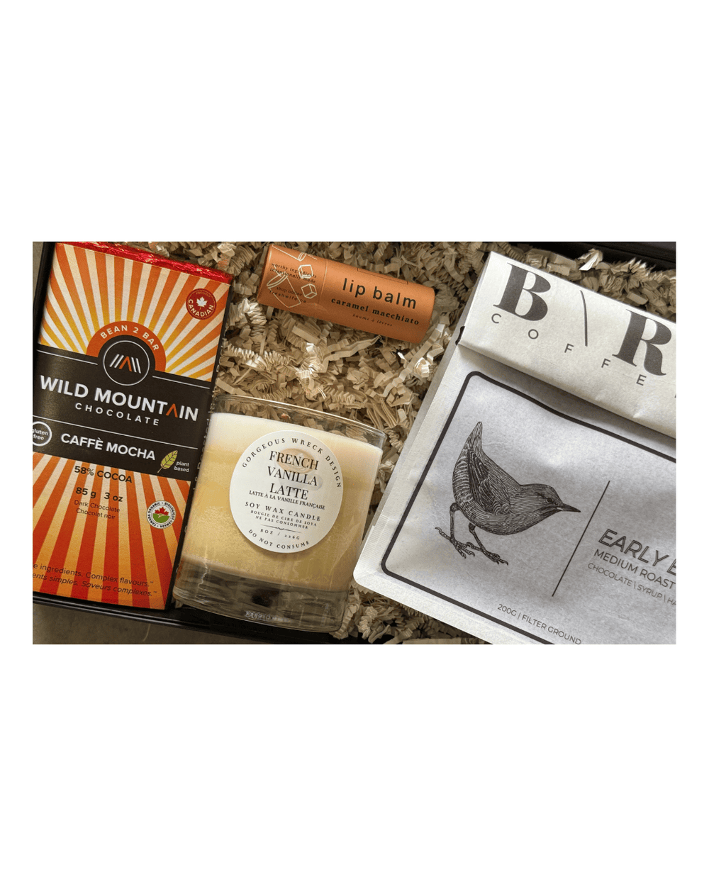 Gift Smack Coffee Moments Gift Box with assorted coffee and treats in a stylish box, perfect for gifting or enjoying at home.