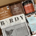 Thank You Chocolate and Coffee Gift Box by Gift Smack Gift Company, featuring assorted chocolates and coffee products arranged in a gift box.