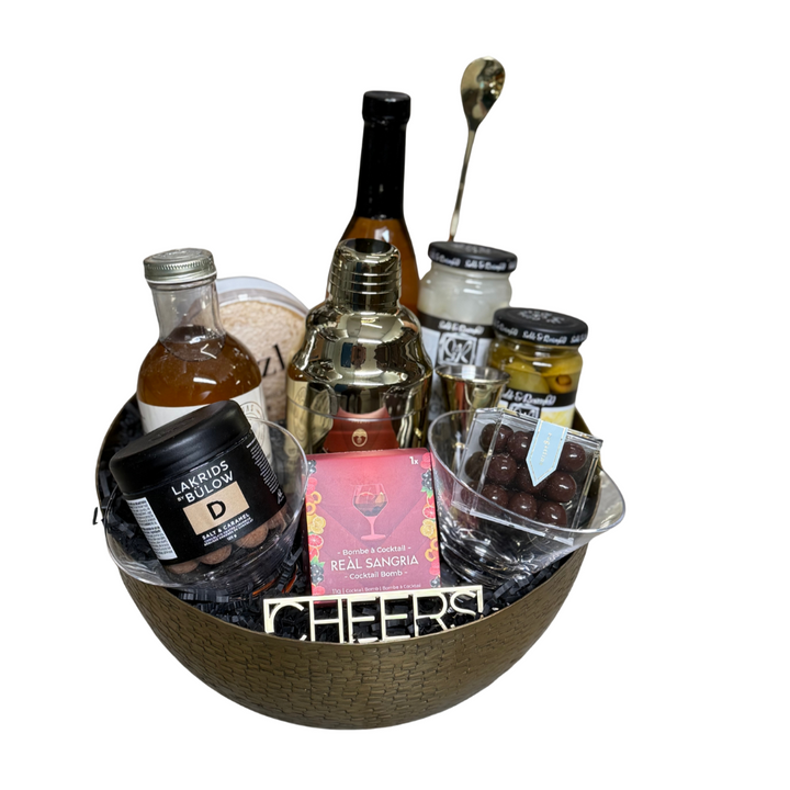 Cocktail Hour Gift Basket