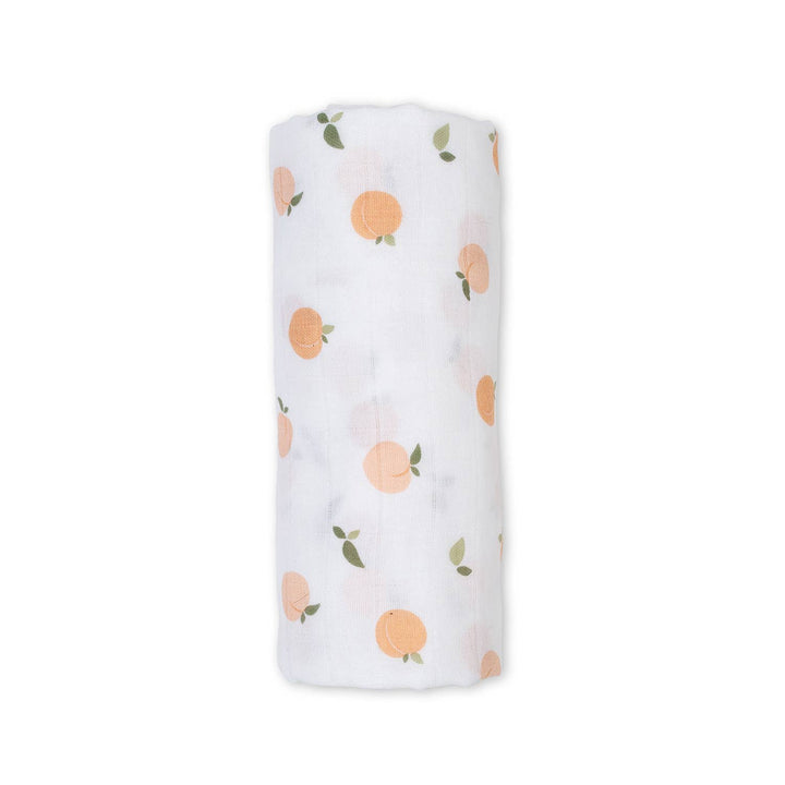 Muslin Cotton Swaddle Blanket - Peaches - Gift Smack Gift Company