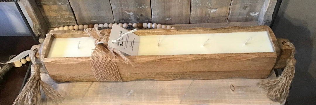 Mango Tray Dough Bowl Candle: Dutch Apple Crumble