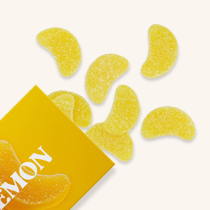 Lemon Drop Gummies, Chewy Candies, Alcohol-Free