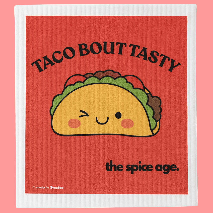 Taco Bout Tasty Swedish Dish Cloth - Gift Smack Gift Company