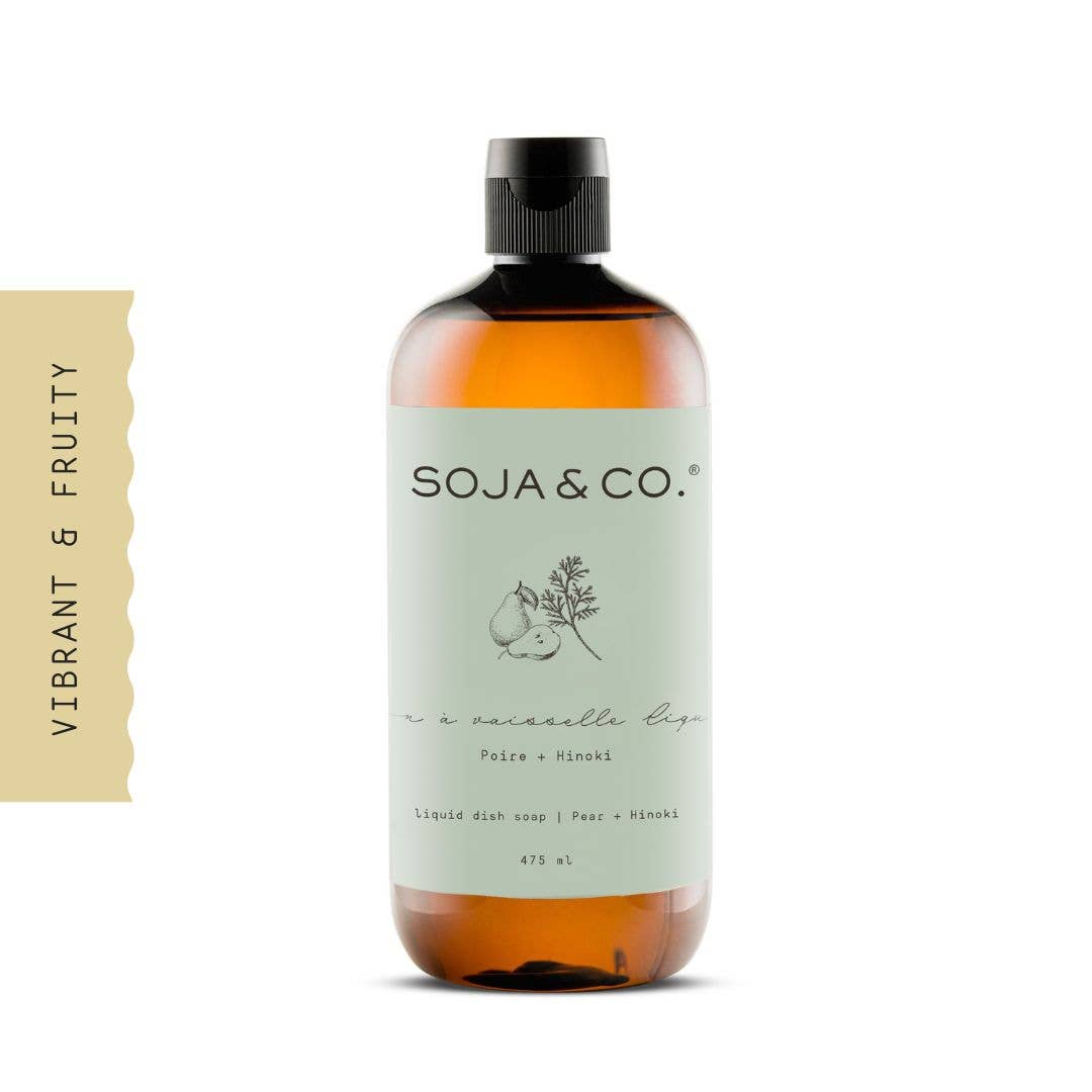 Liquid Dish Soap | Pear + Hinoki: 475ml - Gift Smack Gift Company