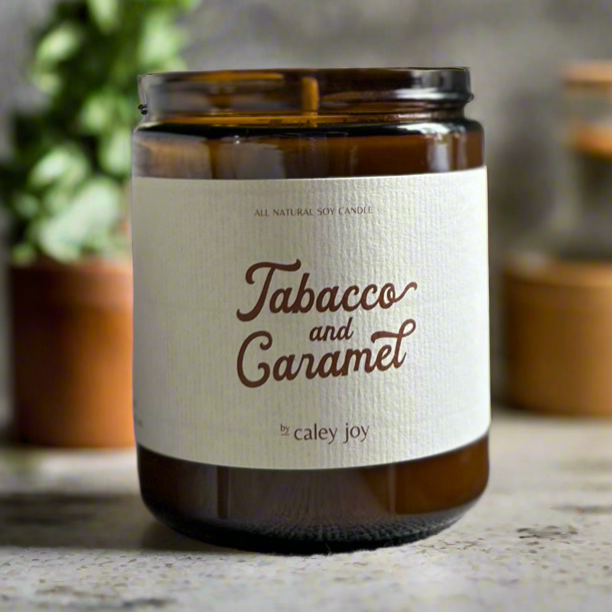 Candle labeled &
