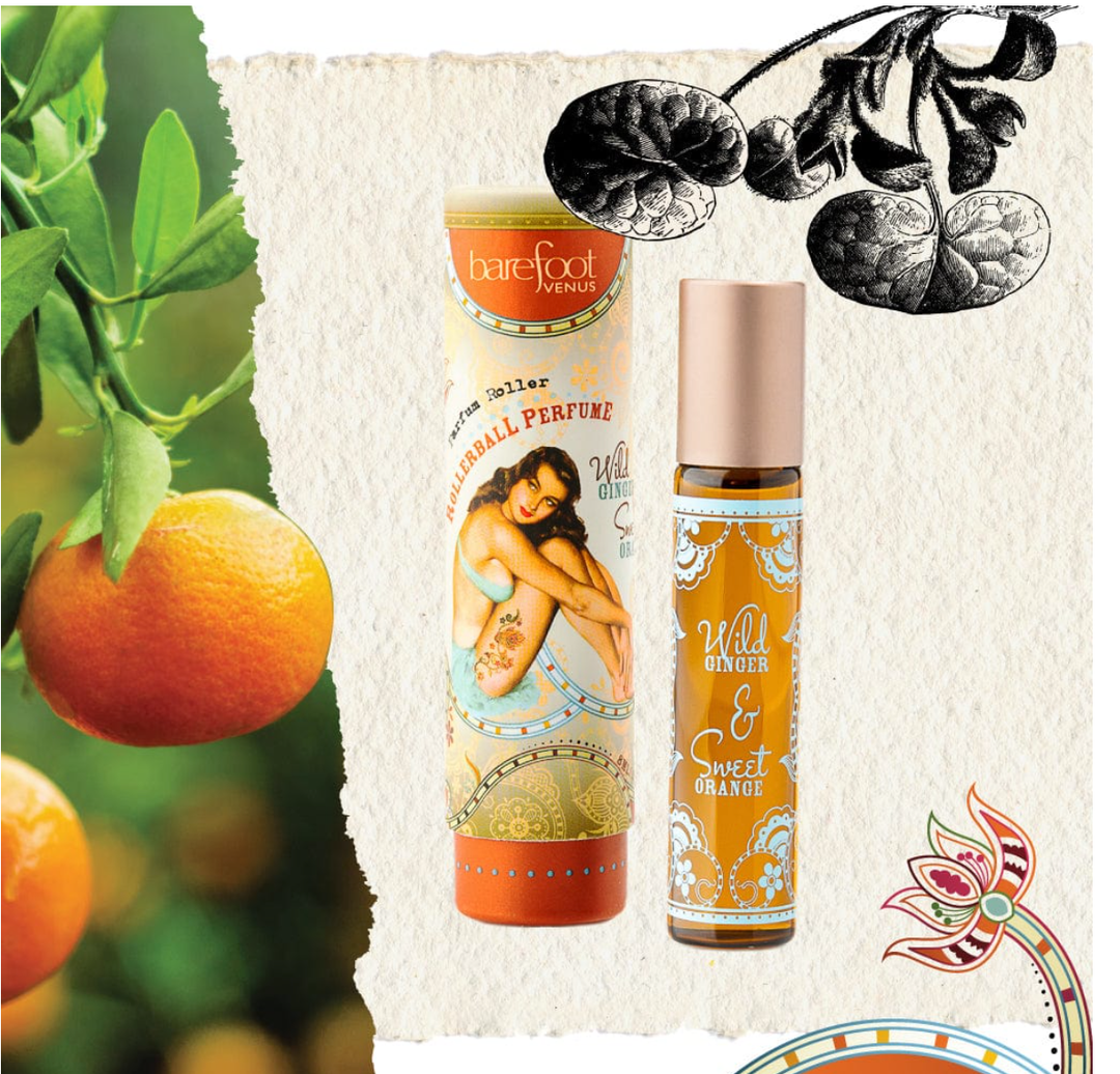 Ginger &amp; Sweet Orange | Roll on Perfume Oil with Jojoba 🍁
