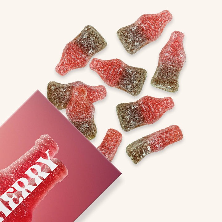 Cherry Fizz Gummies, Chewy Candies, Alcohol-Free