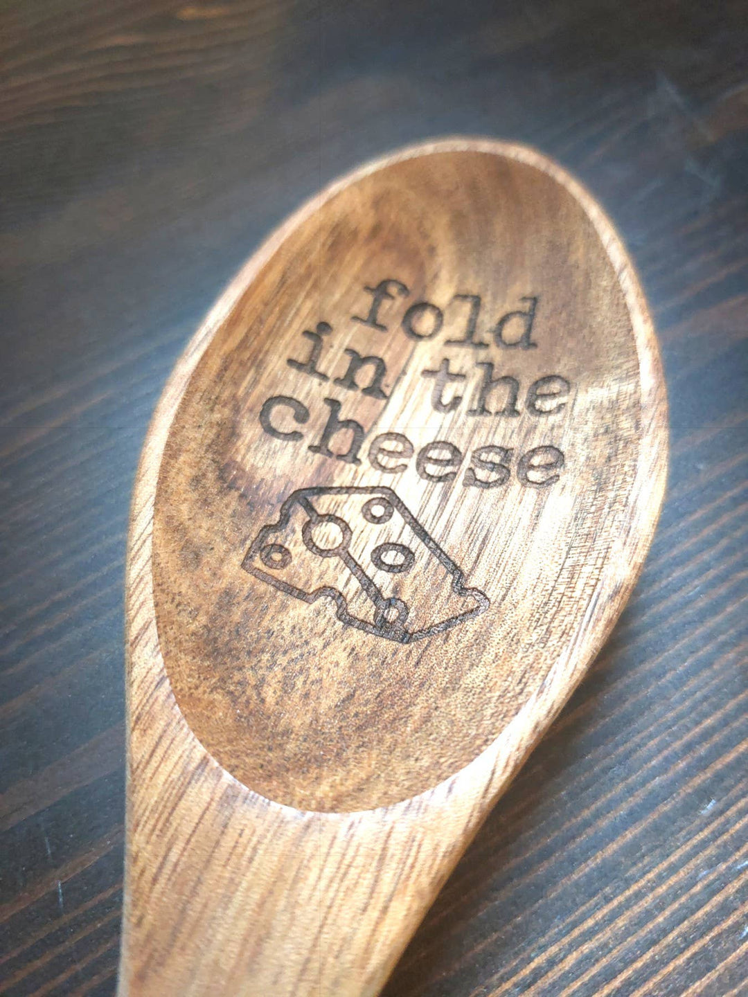 Wooden spoon with &
