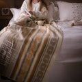 Sandstone Horizon Alpaca Throw Blanket