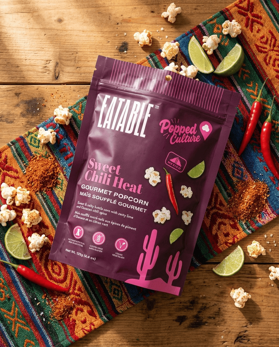 Sweet Chili Heat Popcorn (Vegan) - Gift Smack Gift Company