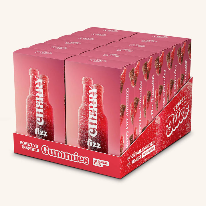Cherry Fizz Gummies, Chewy Candies, Alcohol-Free