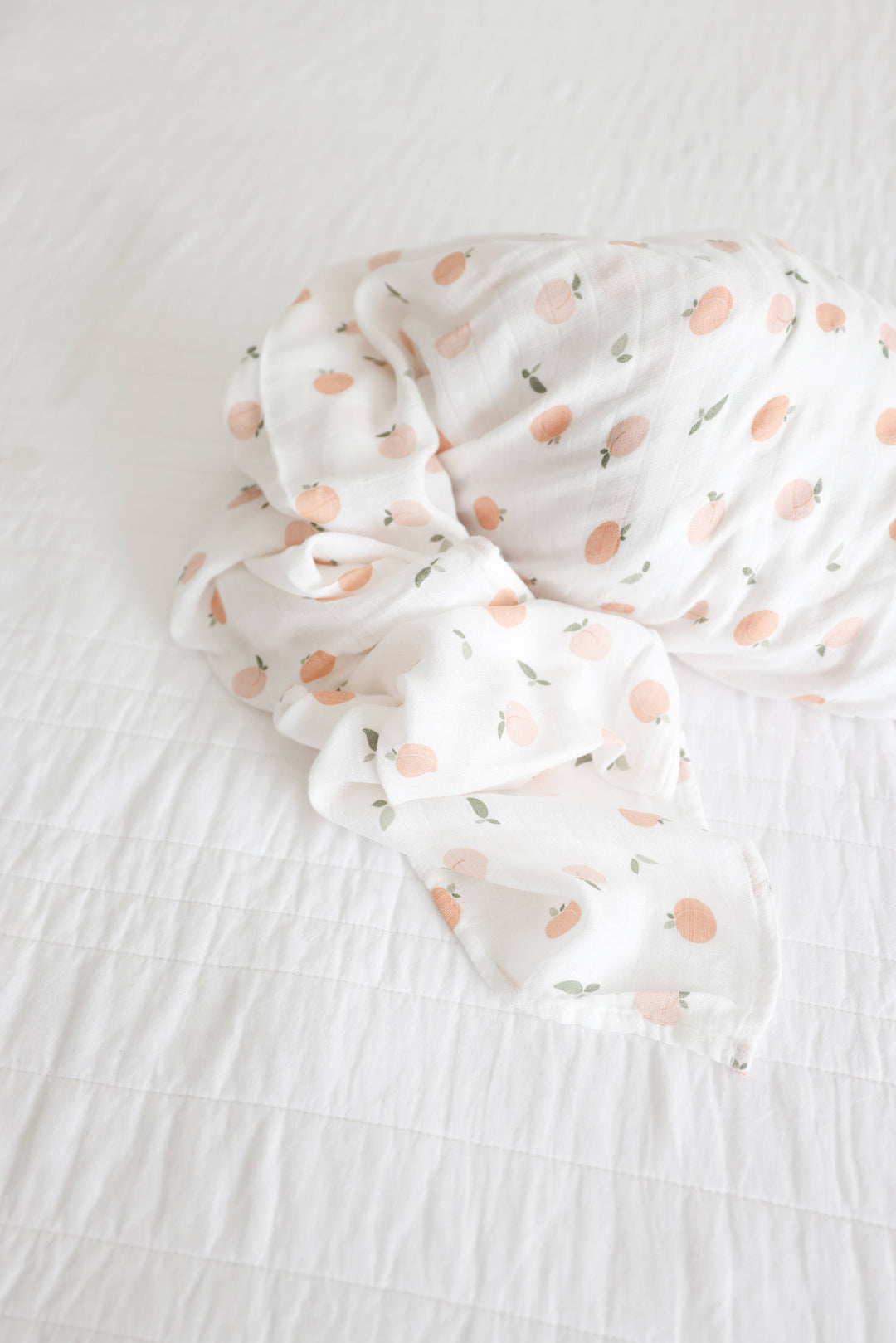 Muslin Cotton Swaddle Blanket - Peaches - Gift Smack Gift Company