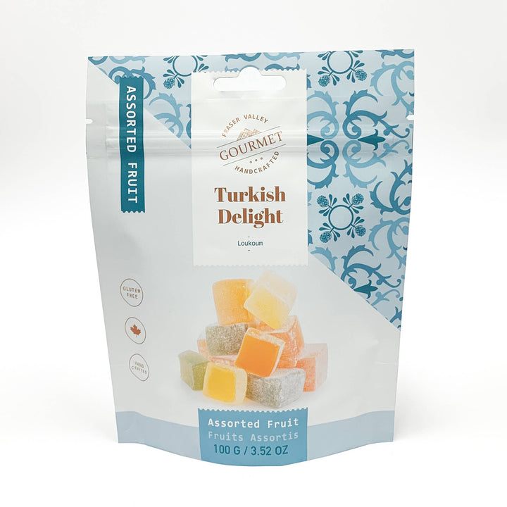 Turkish Delight Assorted Fruit 100g bags - Gift Smack Gift Company