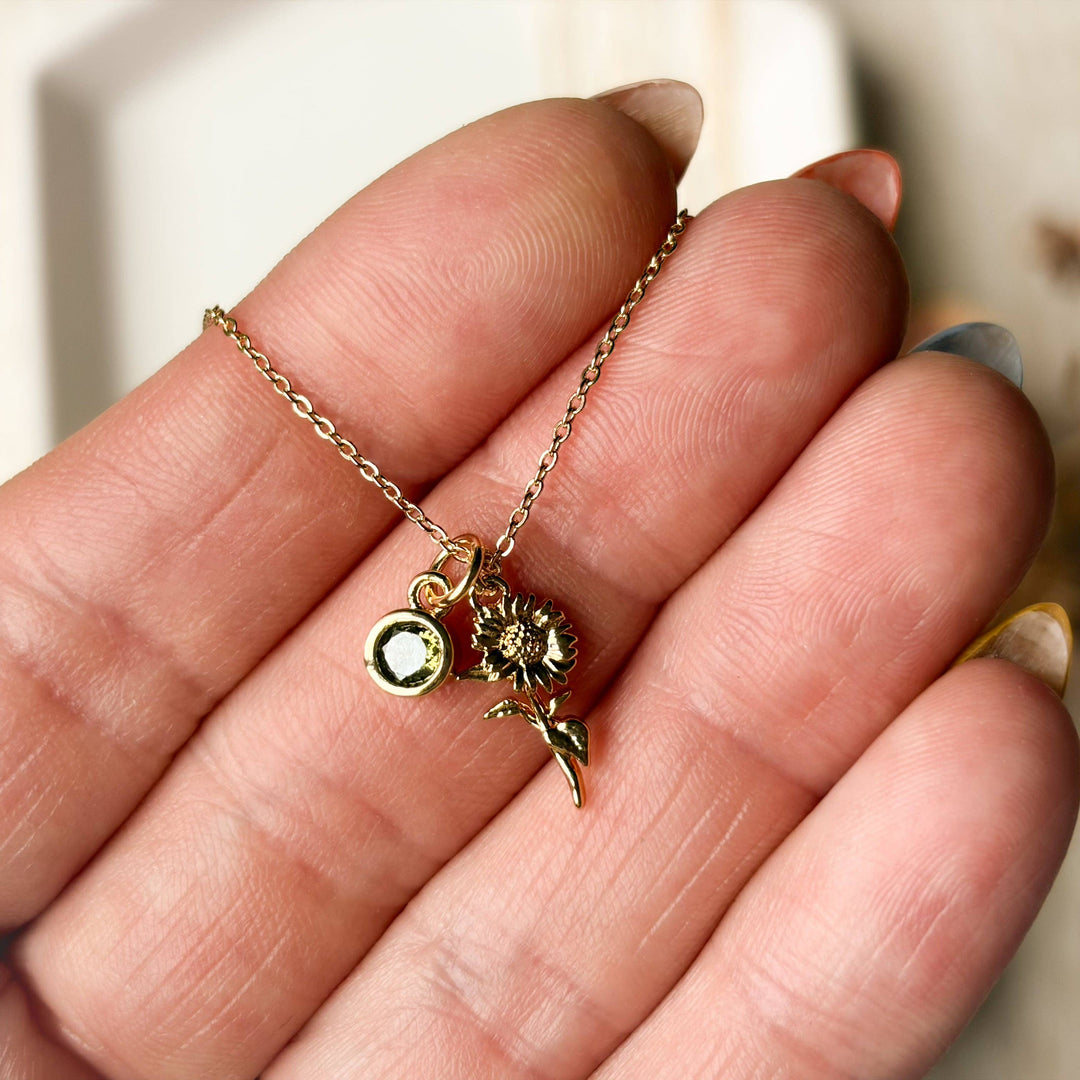 Birth Flower Necklace: September