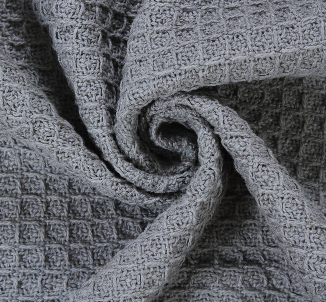 Grey Cotton Throw