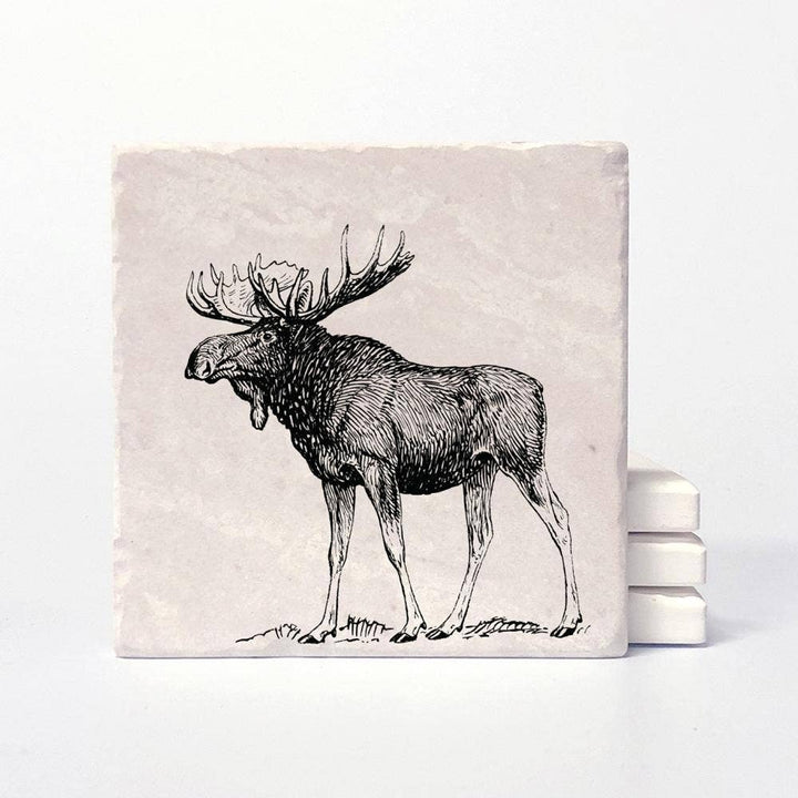 Dessous de verre « Moose » : 10x10 cm