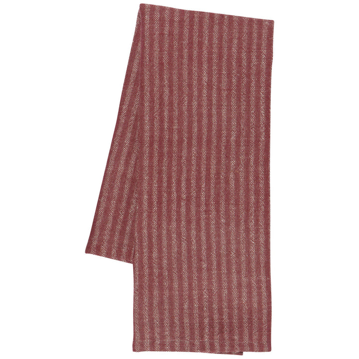 Wine Stripe Linen/Cotton Dishtowel