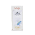 Lulujo Classic Muslin Swaddle in Prehistoric Pals design, soft baby blanket with prehistoric dinosaur print for newborns.