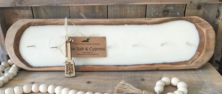Mango Tray Dough Bowl Candle: Fireside
