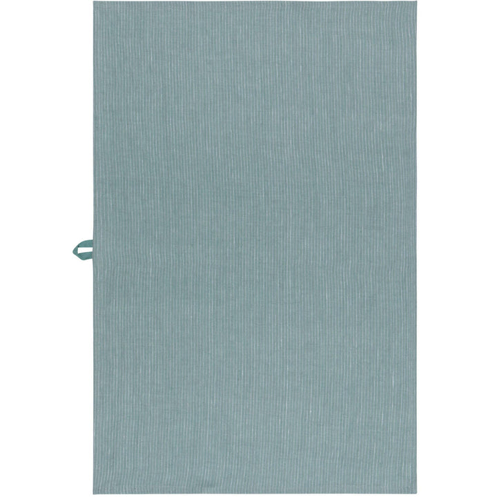 Lagoon Pinstripe Linen Dishtowel