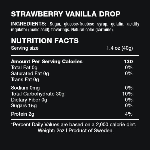 Strawberry Vanilla Drop: Candy Cube (black label)