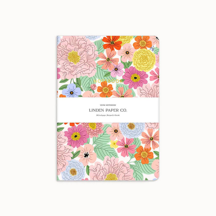 Linden Paper Co. Floral Sewn Notebook - Gift Smack Gift Company