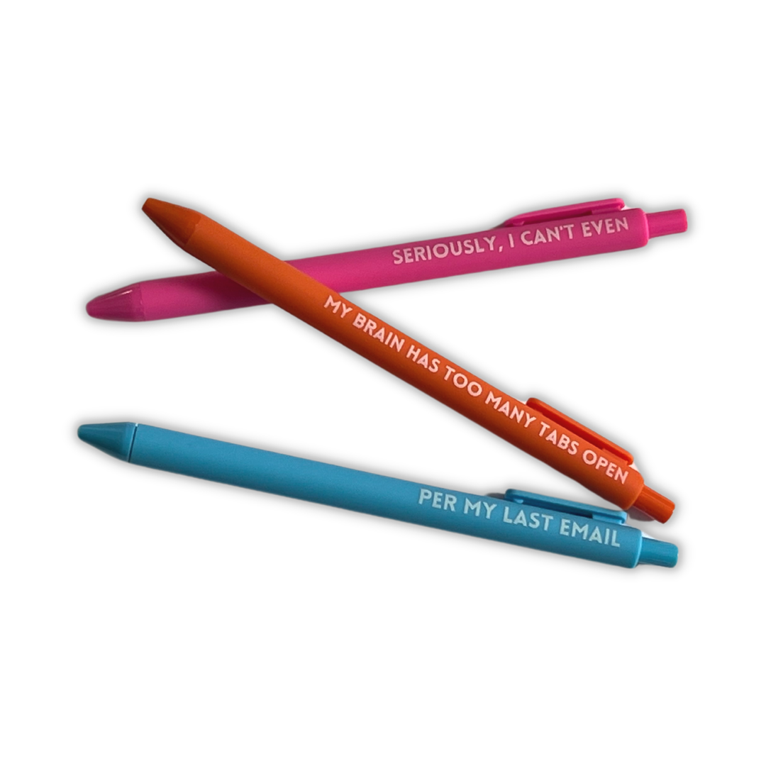 Kit de survie au bureau : Ensemble de stylos