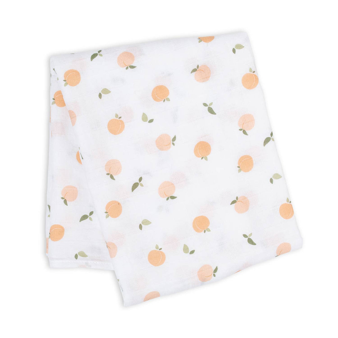 Muslin Cotton Swaddle Blanket - Peaches - Gift Smack Gift Company