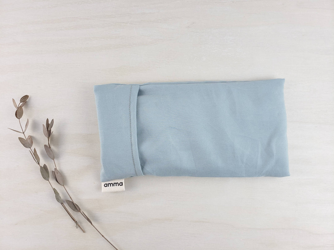 Lavender eye pillow with Tencel washable cover : Mint