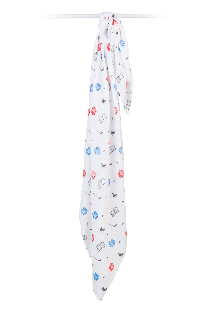 Classic Muslin Swaddle - Hockey