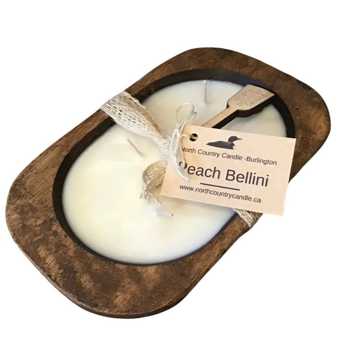 Dough Bowl Soy Wax Candle -Oak Style: Sea Salt+Cypress- Best Seller