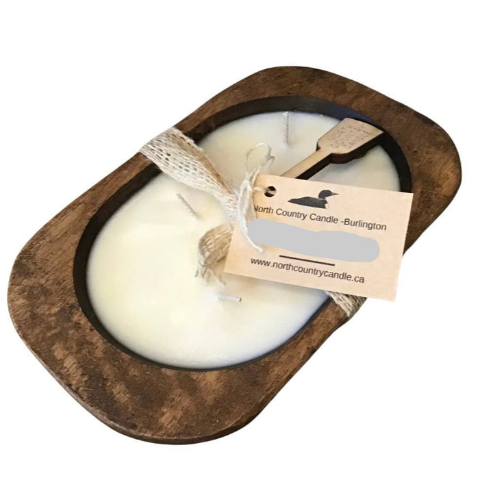 Dough Bowl Soy Wax Candle -Oak Style: Pumpkin Muffins