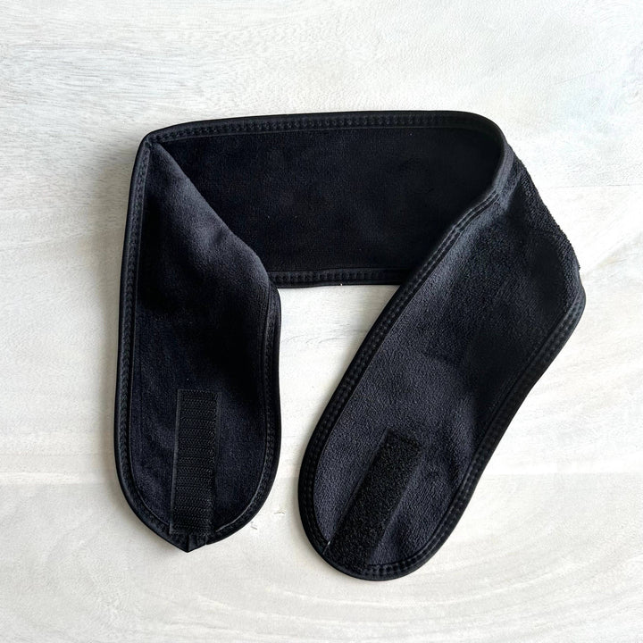 Spa Headband Adjustable Black