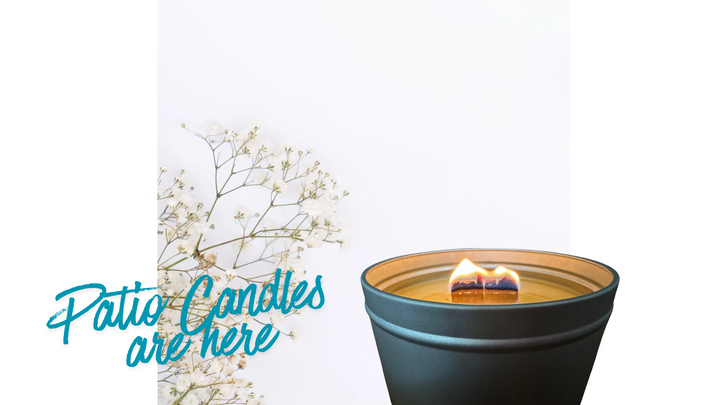 Patio Candles - 16 oz -Wood Wick