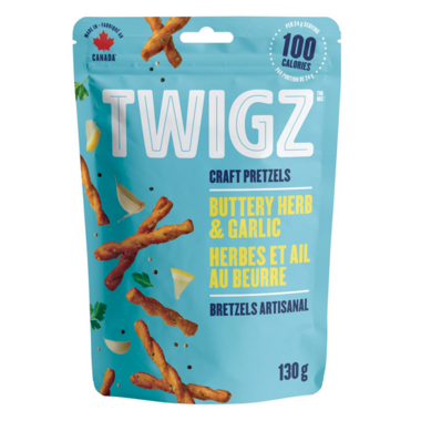 Twigz Craft Pretzels - Buttery Herb and Garlic