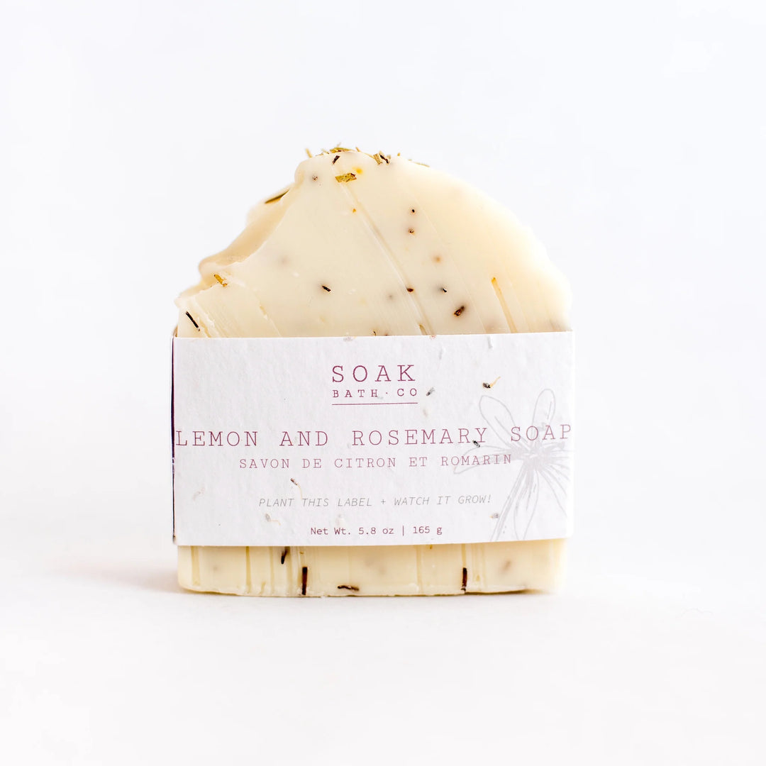 Lemon & Rosemary Soap Bar - SOAK Bath Co