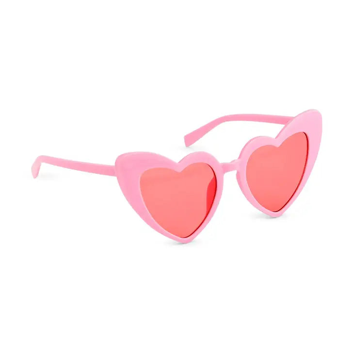 Women's Pink Heart Sunglasses