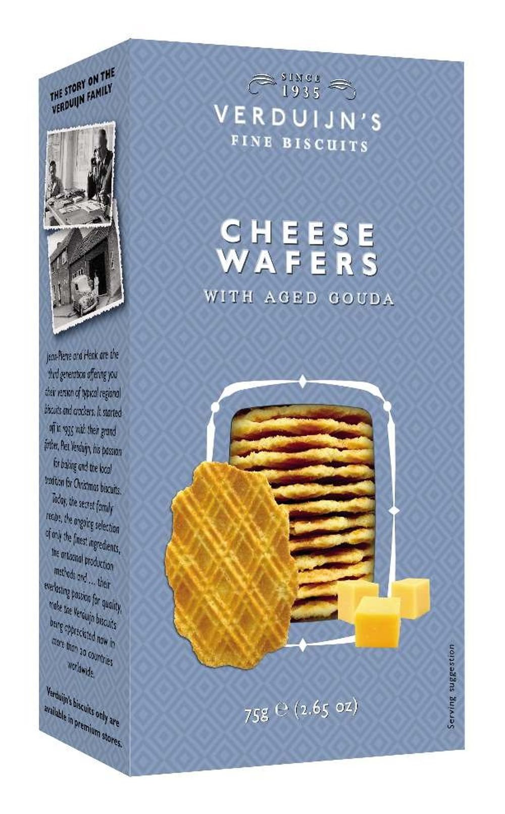 Savoury cheese wafers