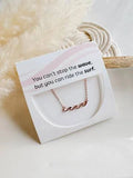 Silver Ride the Surf necklace by Sweet Three Designs featuring a wave-shaped pendant on a delicate chain.